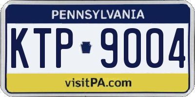 PA license plate KTP9004