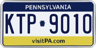 PA license plate KTP9010
