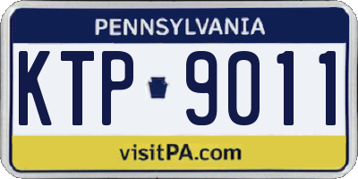 PA license plate KTP9011