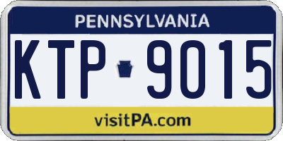 PA license plate KTP9015
