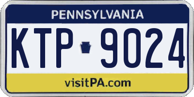 PA license plate KTP9024