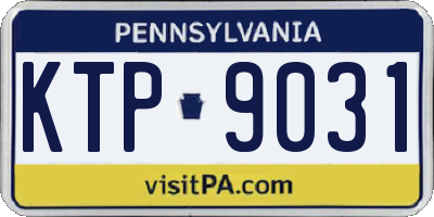 PA license plate KTP9031