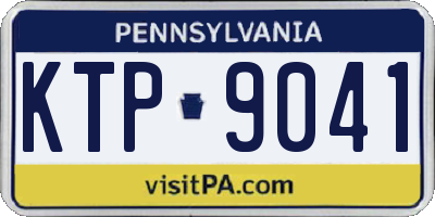 PA license plate KTP9041