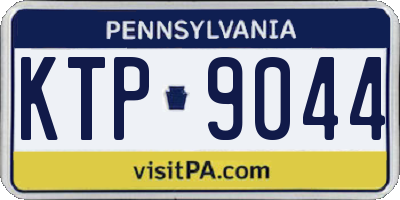 PA license plate KTP9044