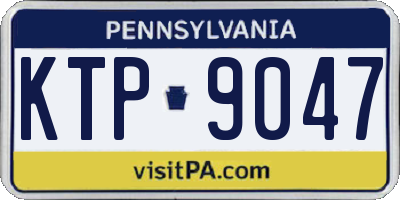 PA license plate KTP9047