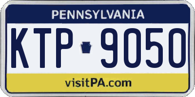 PA license plate KTP9050
