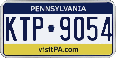 PA license plate KTP9054