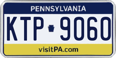 PA license plate KTP9060