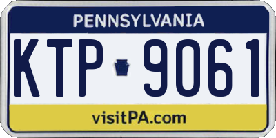 PA license plate KTP9061
