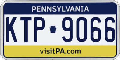 PA license plate KTP9066