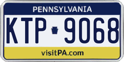 PA license plate KTP9068