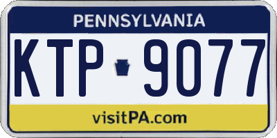 PA license plate KTP9077