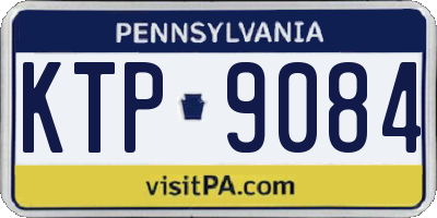 PA license plate KTP9084