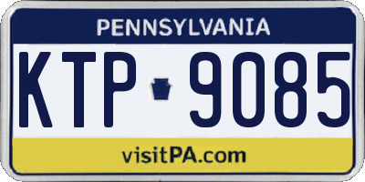 PA license plate KTP9085