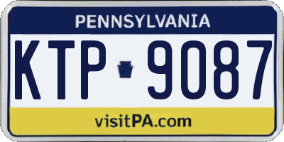 PA license plate KTP9087
