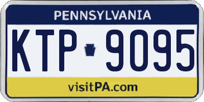 PA license plate KTP9095
