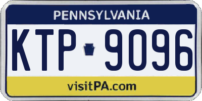 PA license plate KTP9096