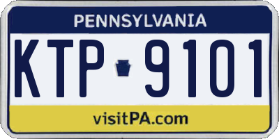 PA license plate KTP9101