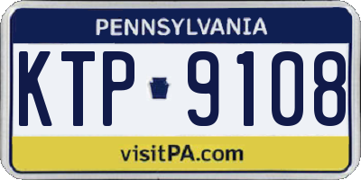 PA license plate KTP9108
