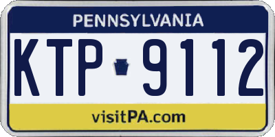 PA license plate KTP9112