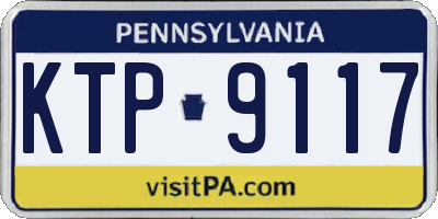 PA license plate KTP9117