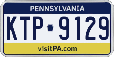 PA license plate KTP9129
