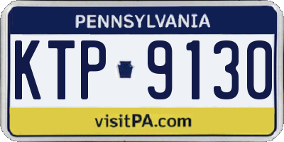 PA license plate KTP9130