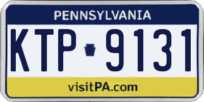 PA license plate KTP9131