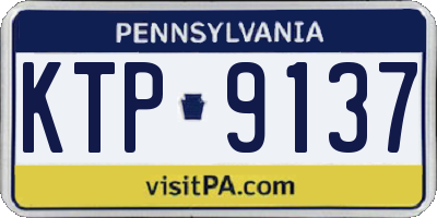 PA license plate KTP9137