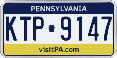 PA license plate KTP9147
