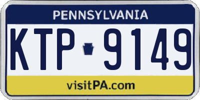 PA license plate KTP9149