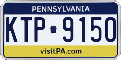 PA license plate KTP9150