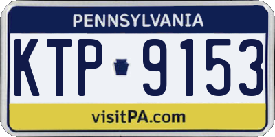 PA license plate KTP9153