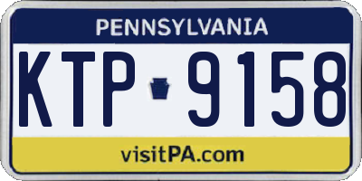 PA license plate KTP9158