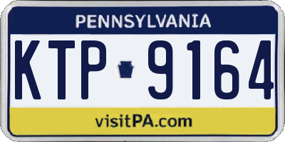 PA license plate KTP9164