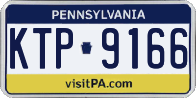 PA license plate KTP9166