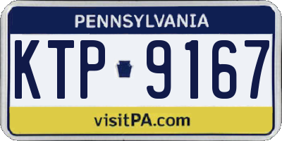 PA license plate KTP9167