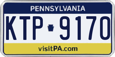 PA license plate KTP9170