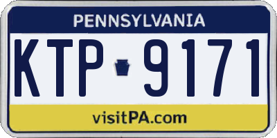 PA license plate KTP9171