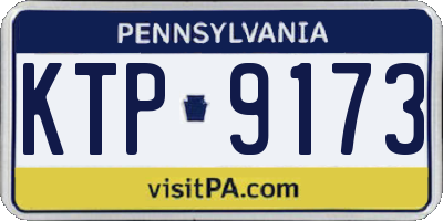 PA license plate KTP9173