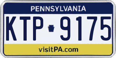 PA license plate KTP9175