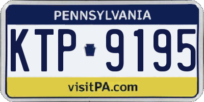 PA license plate KTP9195