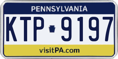 PA license plate KTP9197