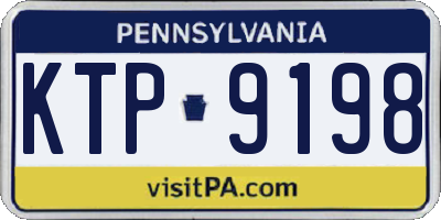 PA license plate KTP9198
