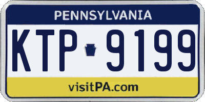 PA license plate KTP9199