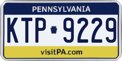 PA license plate KTP9229