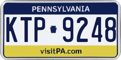 PA license plate KTP9248