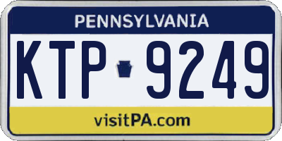 PA license plate KTP9249
