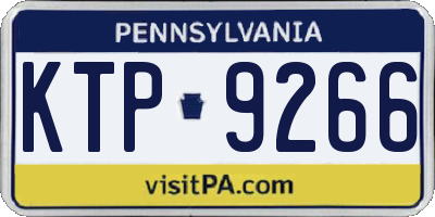 PA license plate KTP9266
