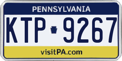 PA license plate KTP9267